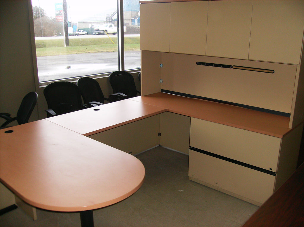 Used u shaped desk deals