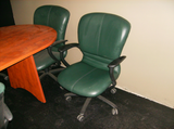 Leather Haworth Boardroom Chairs